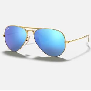 Ray Ban Blue Polarized Aviator Flash Lenses